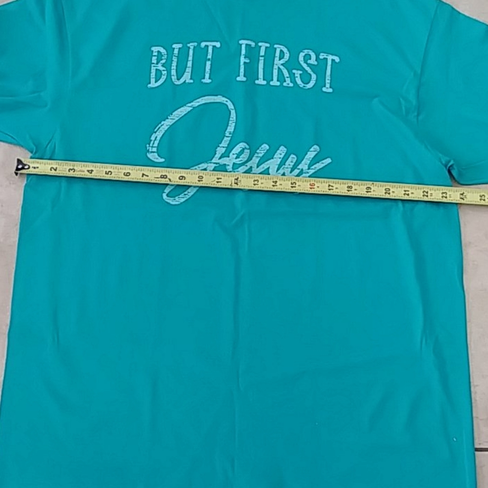 🌟SOLD 🌟But First Jesus Tee - Picture 4 of 5